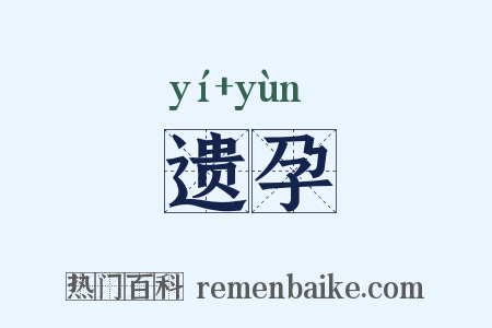 遗孕是什么意思的图片